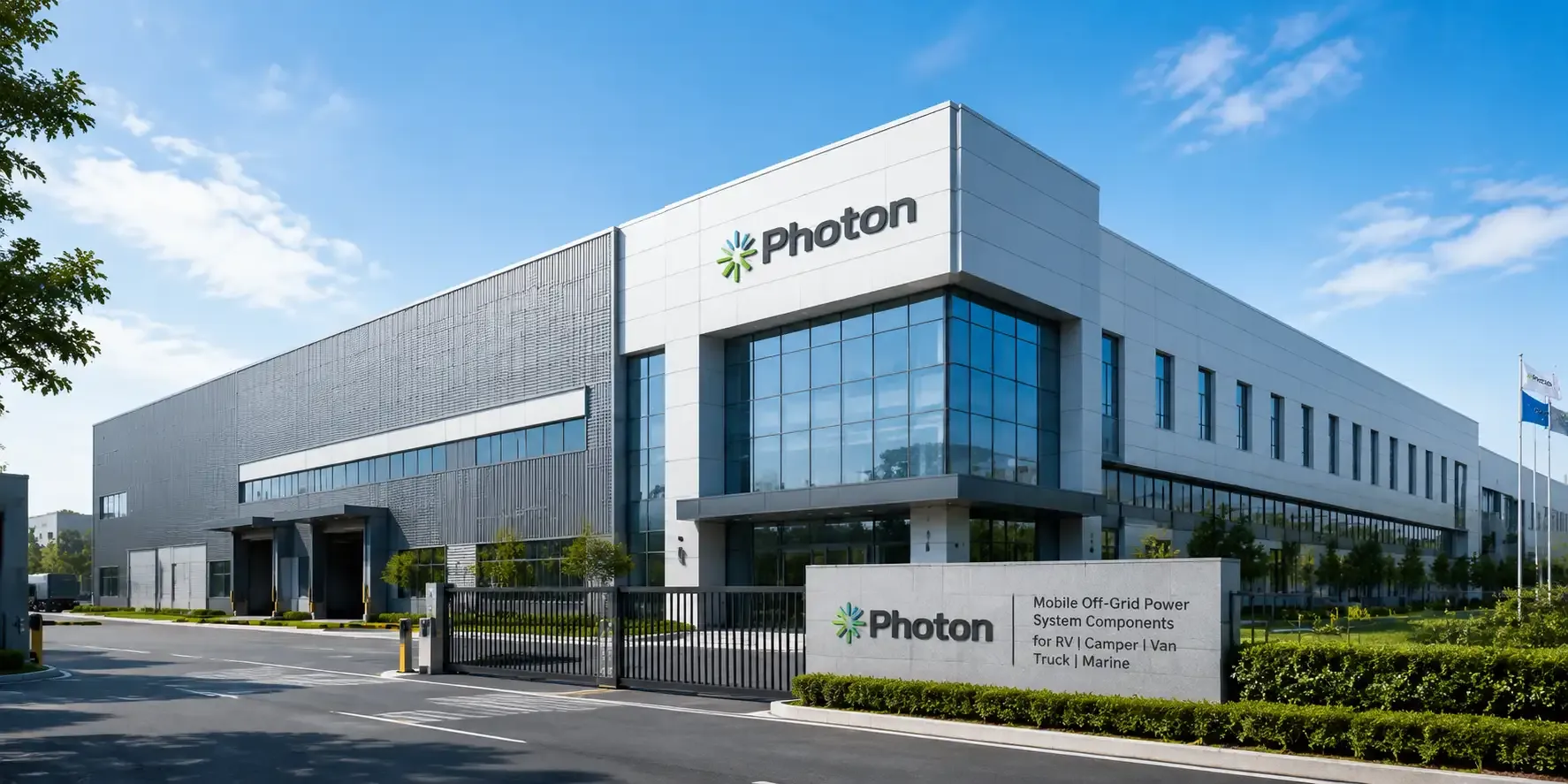 Photon Power Factory Gate