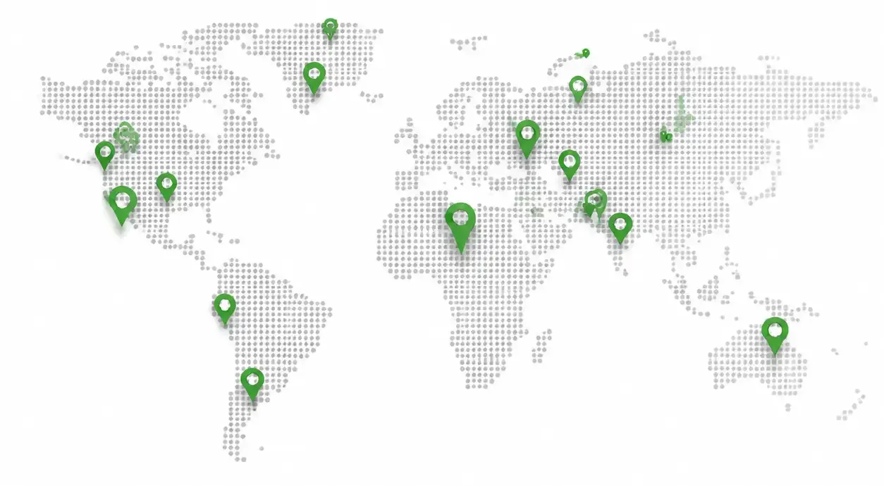 Global Presence — Photon Power world map